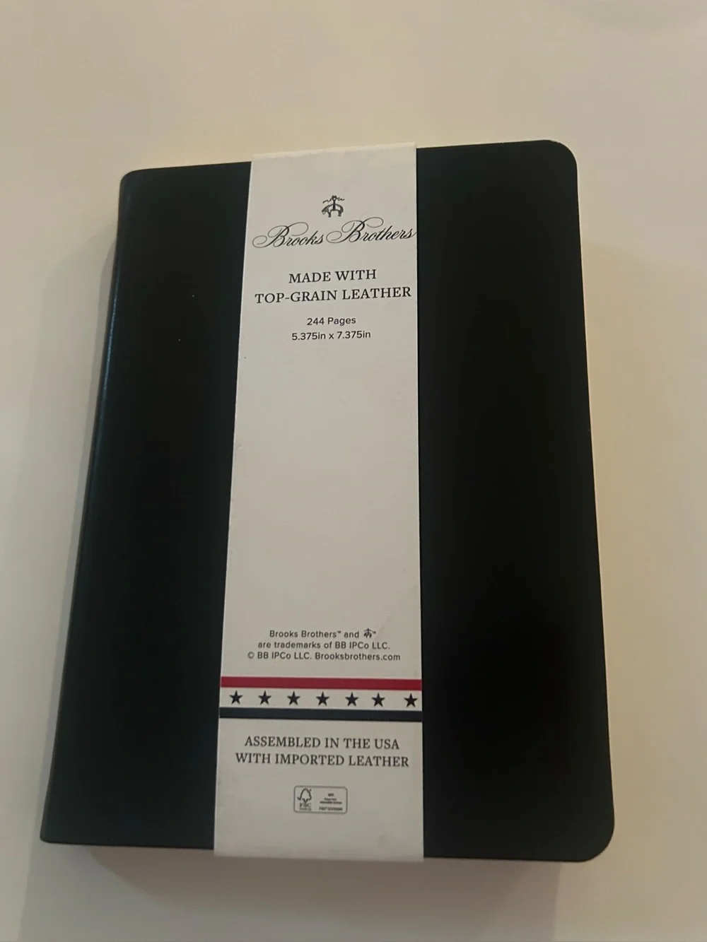 New Leather Brooks Brothers Crown Fleece Journal 244 Leather Pages made in USA